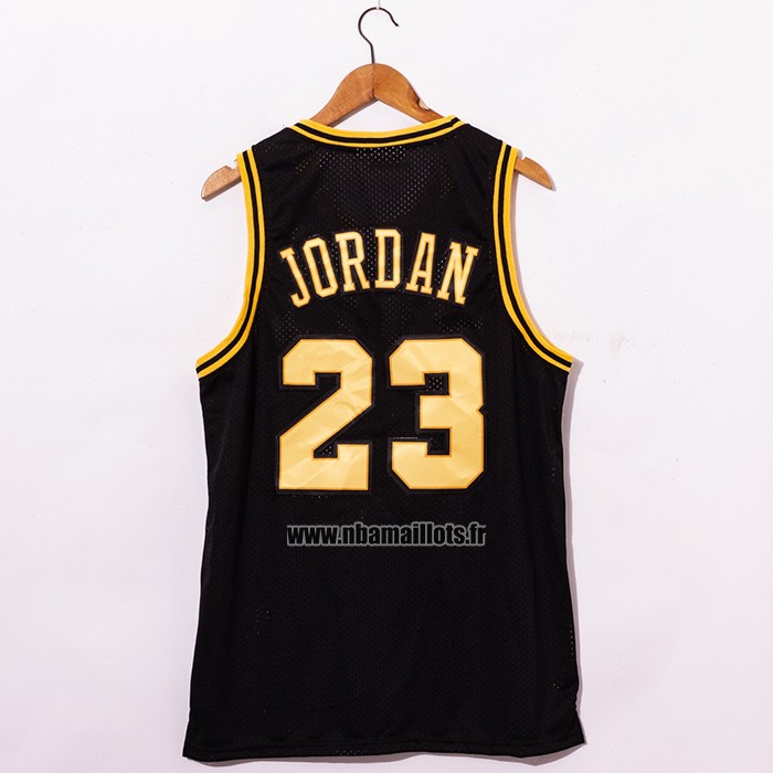 Maillot Chicago Bulls Michael Jordan No 23 1998 NBA Fianls Retro Noir